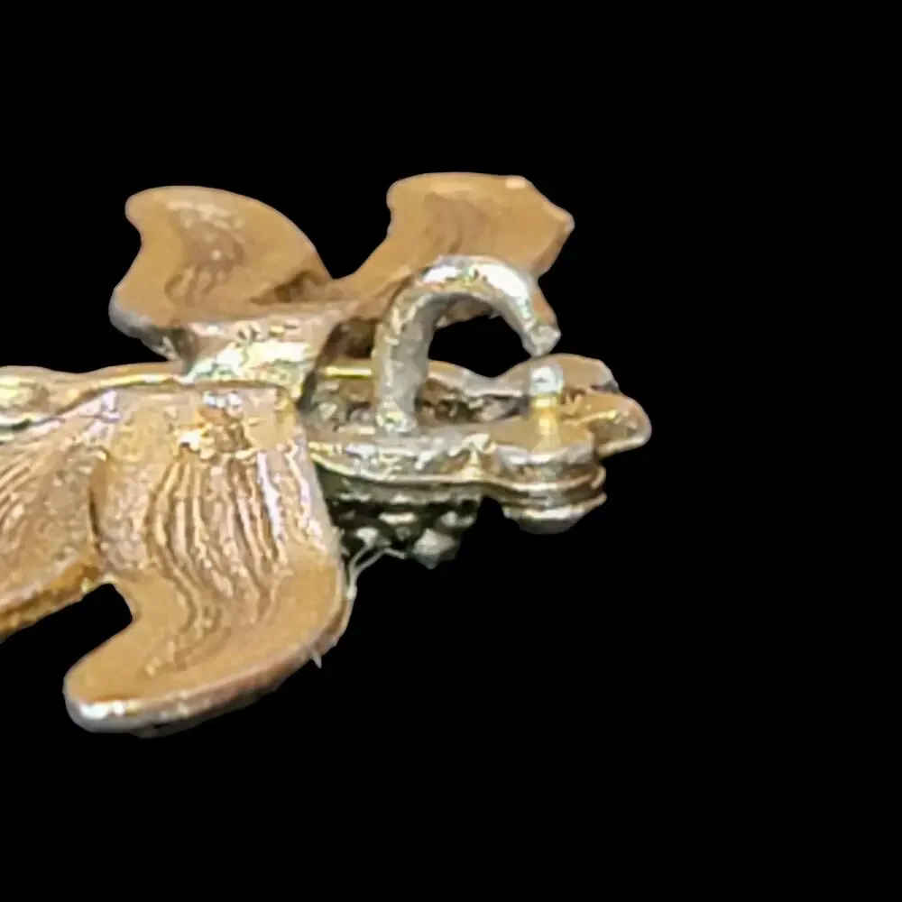 Dragonfly Pendant Gold-tone 1.25